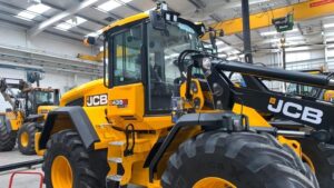 JCB tractor with an Automatic Lubrication System