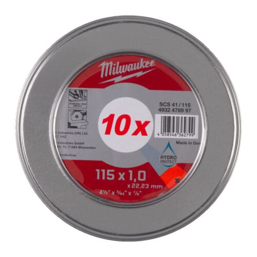 Milwaukee 115x1.0 Meatl Cutting Disc (10) Pro+ SCS41