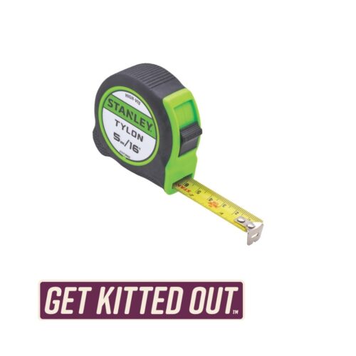 Stanley Hi-Vis Tylon Tape (5m/16ft)
