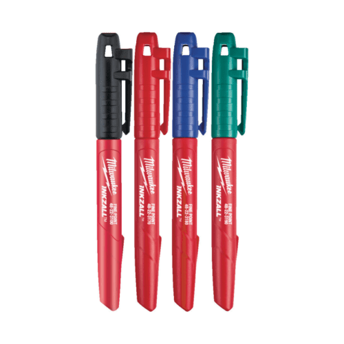 Milwaukee INKZALL™ markers - coloured - 4pc